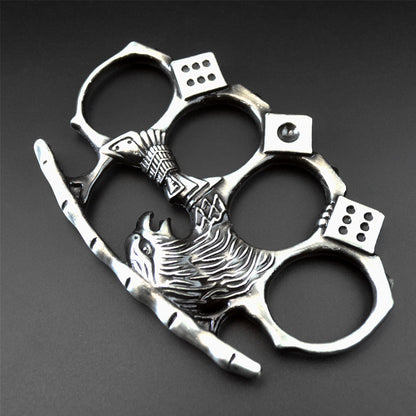 Eagle King Knuckle Duster с четырьмя пальцами, защитная защита, бокс, защита от разбитого окна, защита для кемпинга, выживания, боевая ручная пряжка