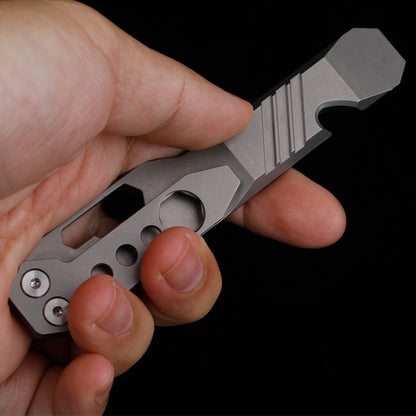 TC4 Titanium Alloy Multifunctional Defense Tool Bottle Opener High Hardness Portable EDC Tools