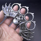 Large Bat Knuckle Duster Four Fingers Tiger Fist Ring Hand Buckle Outdoor Defense Gloves Combat Broken Windows EDC Tools