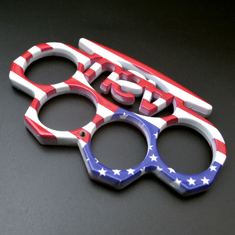 Thickened And Widened Metal Brass Knuckle Duster Finger Tiger