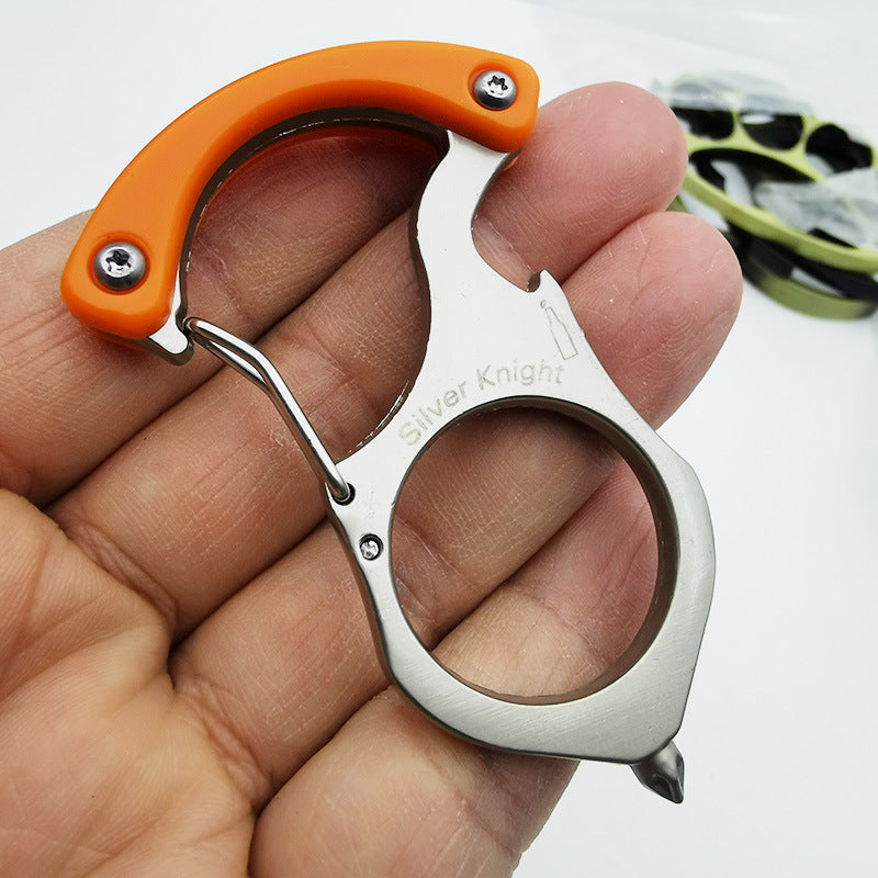 Sharp Keychain Sharp Blade Single Finger Knuckle Duster Fob Keychain Window Breakers ...