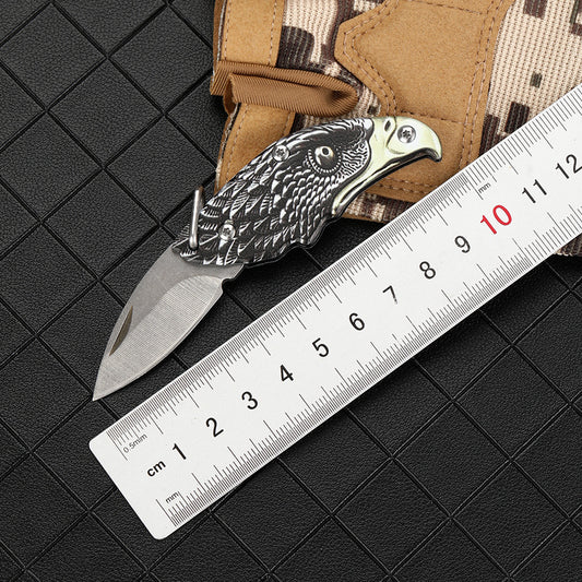 Eagle Folding Knife Outdoor Defense Portable Keychain Knife Pendant Decoration EDC Tools