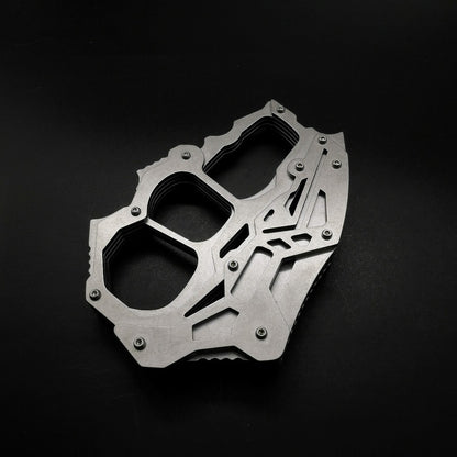 Stainless Steel Knuckle Duster Boxing Window Breaker Self Defense Protector Pocket EDC Tool