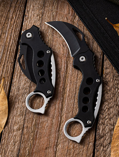 Outdoor Claw Knife Portable Survival Folding Knives Fishing Safety Defense Pocket EDC Tool