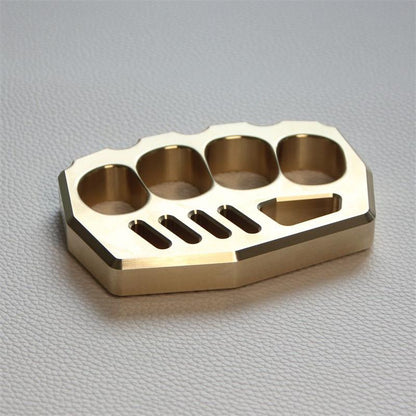 Precision Thickened Brass Knuckle Duster Boxing Self-Defense Gear