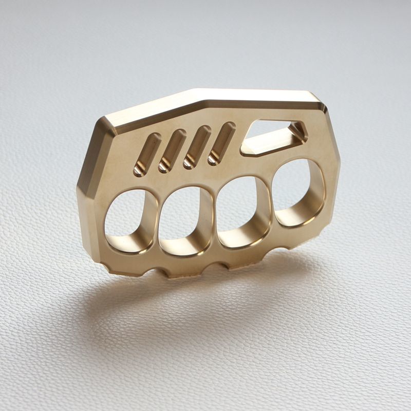 Precision Thickened Brass Knuckle Duster Boxing Self-Defense Gear