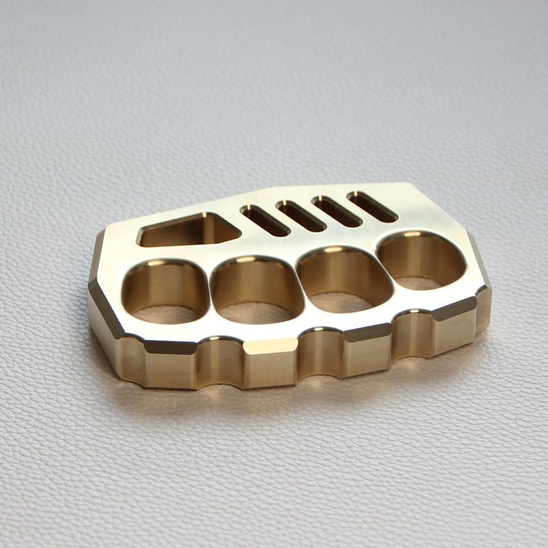 Precision Thickened Brass Knuckle Duster Boxing Self-Defense Gear