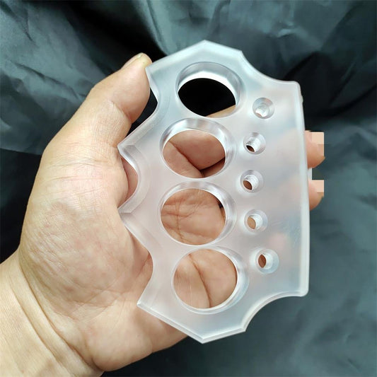 Assault Transparent Knuckle Duster Self-defense Boxing Protective Gear