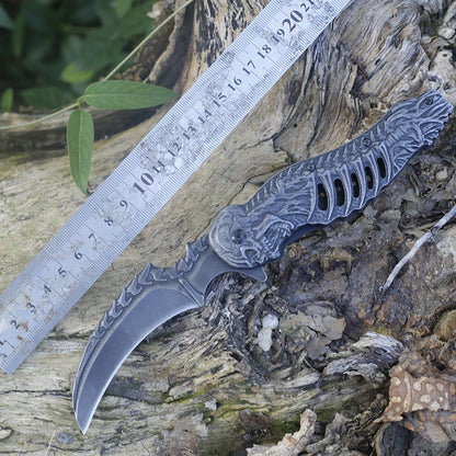 Solid Embossed Folding Knife Outdoor Tactical Pocket Knives