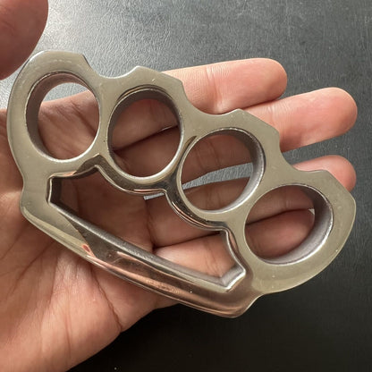 Solid Steel Knuckle Duster Self-Defense Window Breaker EDC Tool