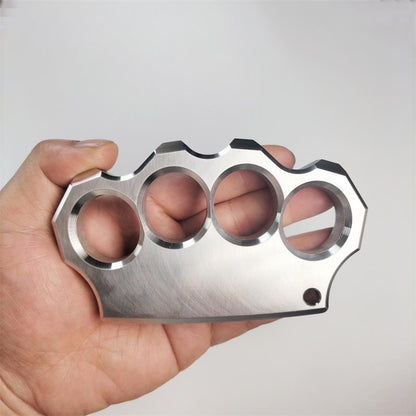 Rugged Stainless Steel Knuckle Duster Finger Buckle Outdoor Defense Boxing Window Breaker Combat Training Gear