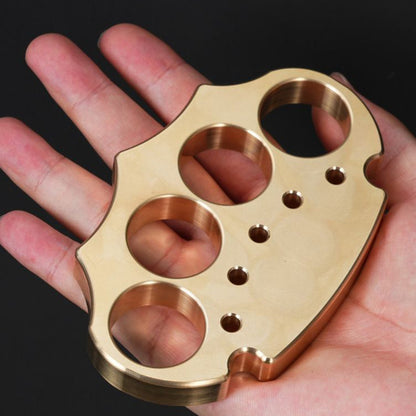 Thickened Assault Brass Knuckle Duster Self Defense Tool