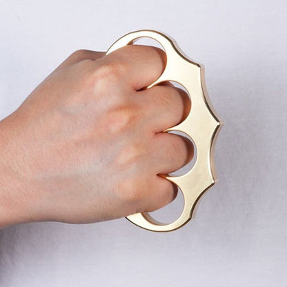 Thickened Assault Brass Knuckle Duster Self Defense Tool