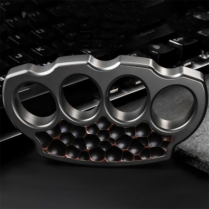 Titanium Alloy Purple Copper Patch Knuckle Duster