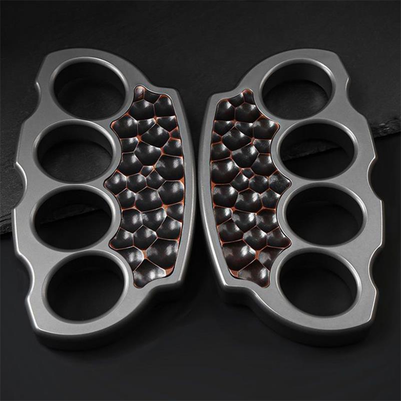 Titanium Alloy Purple Copper Patch Knuckle Duster