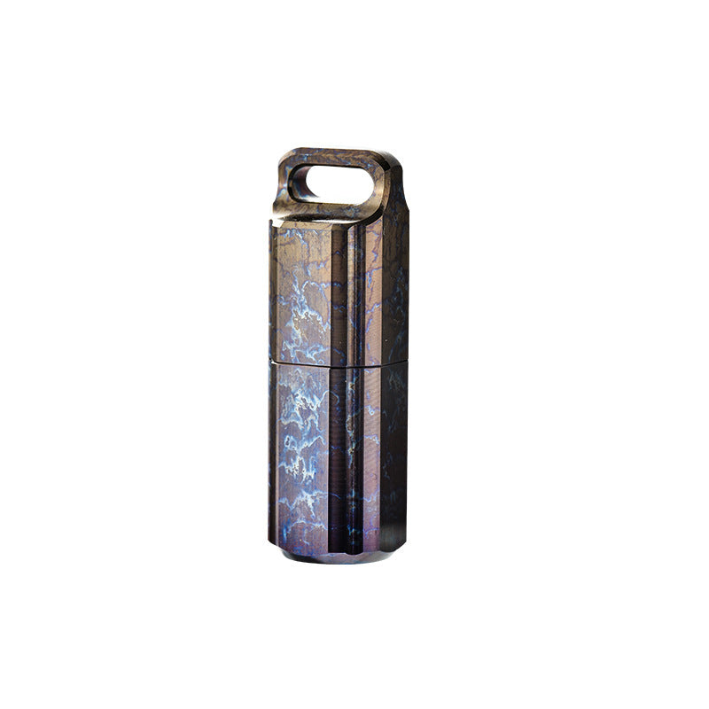 Titanium Lighter Sealed Waterproof Pill Holder