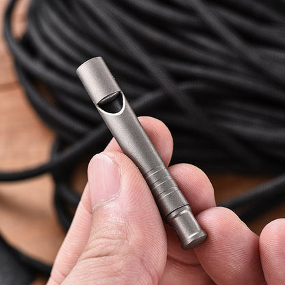 Decibel Defender: Titanium Whistle for Safety & Training