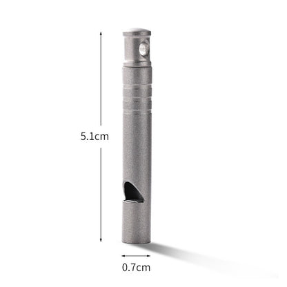 Decibel Defender: Titanium Whistle for Safety & Training