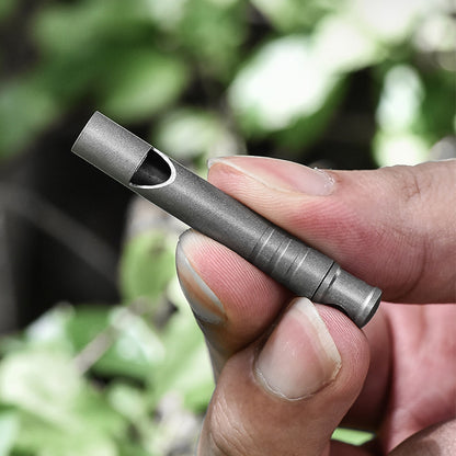 Decibel Defender: Titanium Whistle for Safety & Training