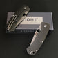 LIOME Outdoor Folding Knife D2 Blade Titanium Alloy Handle Camping Pocket Knives