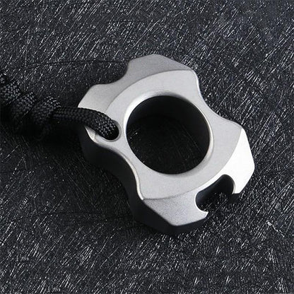 Mini Knuckle Duster Titanium Bottle Opener Pendant