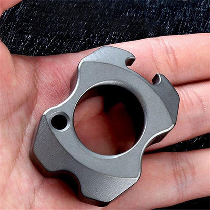 Mini Knuckle Duster Titanium Bottle Opener Pendant