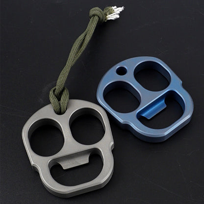 Titanium Bottle Opener Knuckle Duster Multi-function Defense Tool