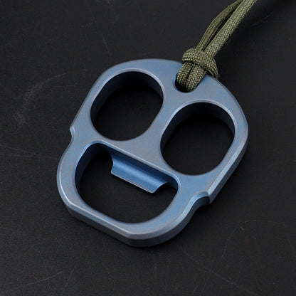 Titanium Bottle Opener Knuckle Duster Multi-function Defense Tool