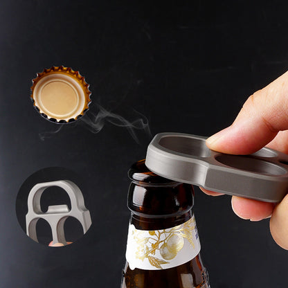 Titanium Bottle Opener Knuckle Duster Multi-function Defense Tool