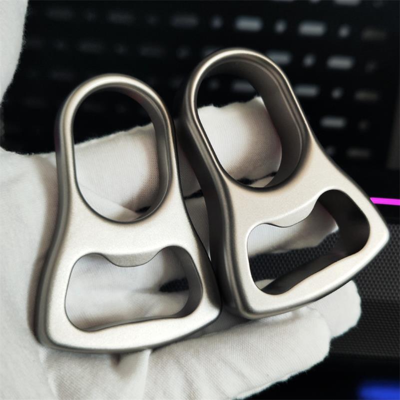 Titanium Alloy Knuckle Duster Open-bottle Boxing Self -defense Gear