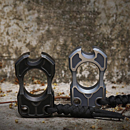 Single Finger Knuckle Duster Titanium Bottle EDC Tool