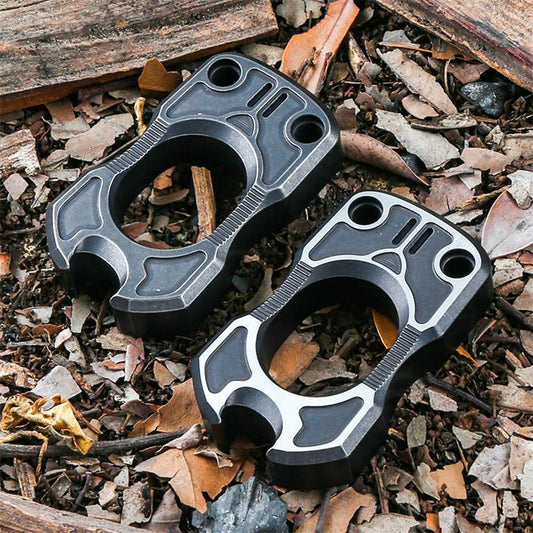 Single Finger Knuckle Duster Titanium Bottle EDC Tool