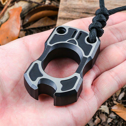 Single Finger Knuckle Duster Titanium Bottle EDC Tool