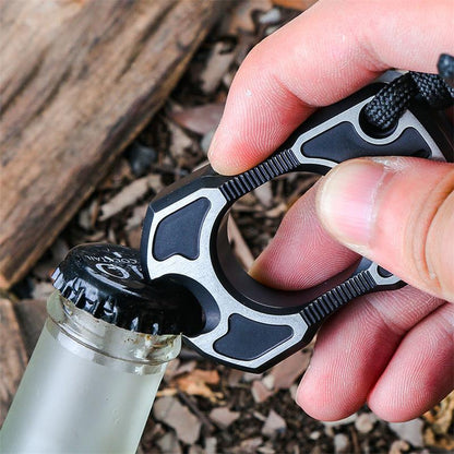 Single Finger Knuckle Duster Titanium Bottle EDC Tool