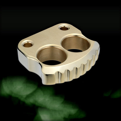 Mini Two Finger Solid Brass Knuckle Dusters