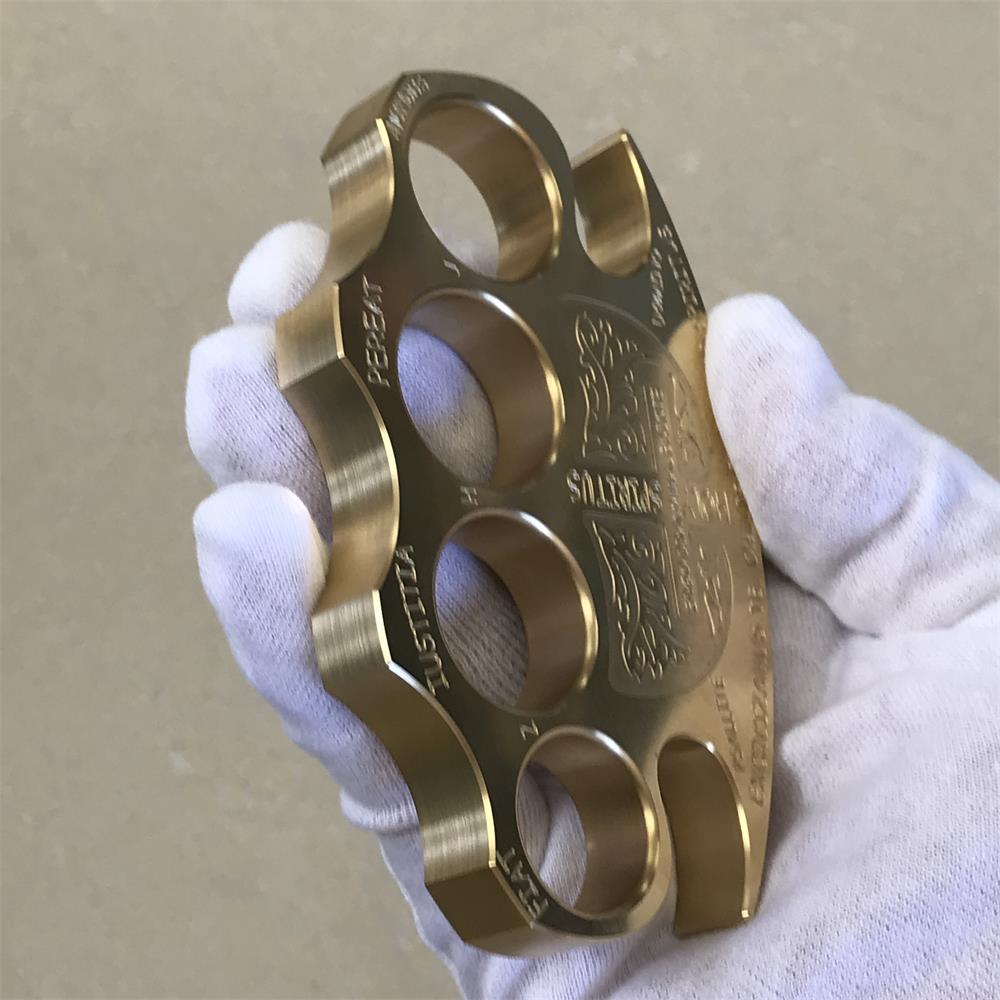 Warrior Solid Brass Knuckle  Duster Self-defense Window Breaking EDC Tool