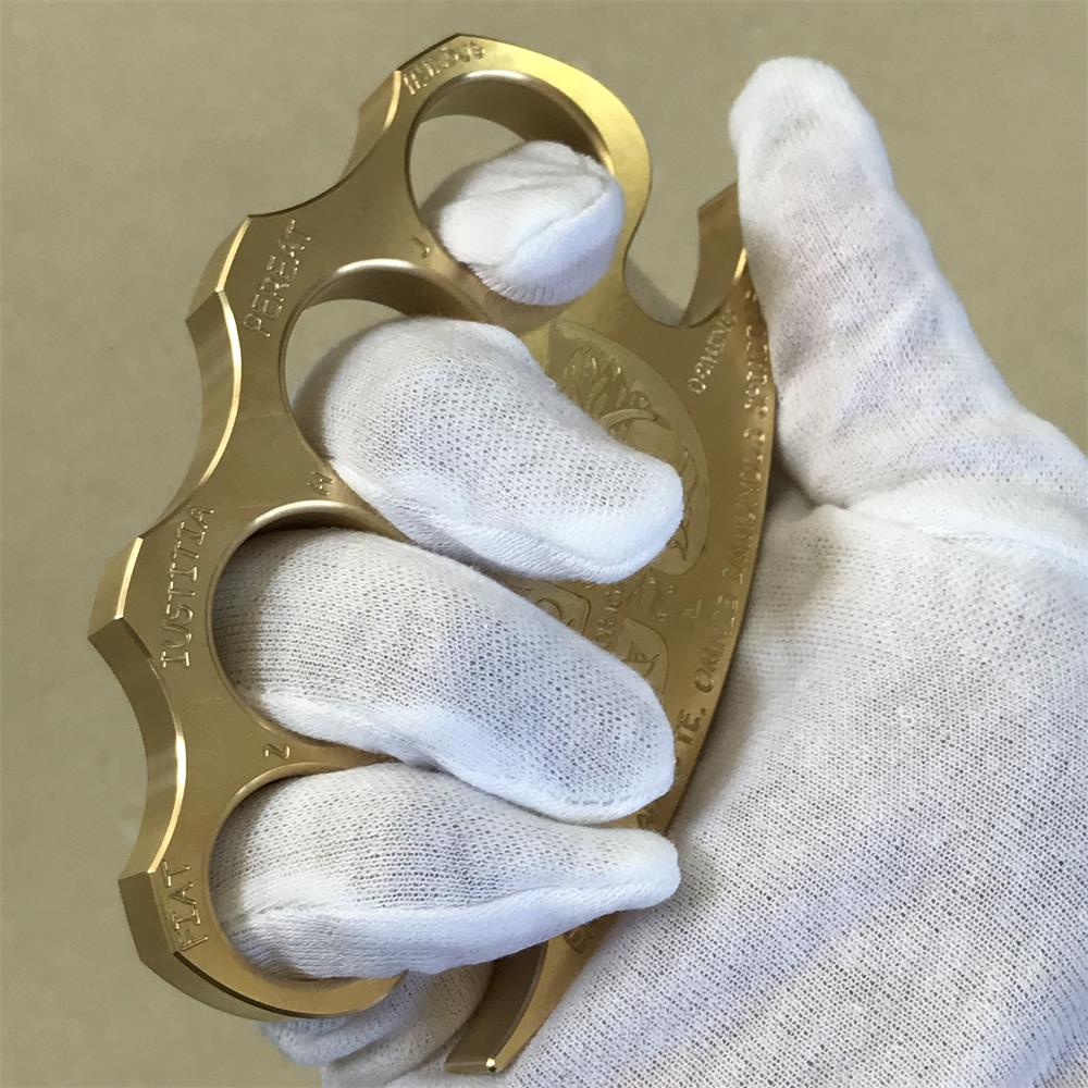 Warrior Solid Brass Knuckle  Duster Self-defense Window Breaking EDC Tool