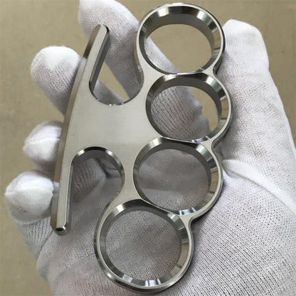 Solid Steel Knuckle Duster Broken Window Self-defense EDC Tool