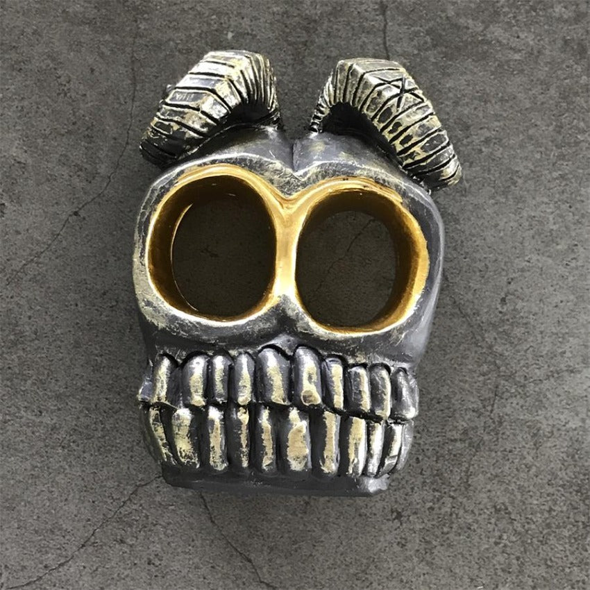 Fashion Skull Knuckle Duster Ram Horn Decorations