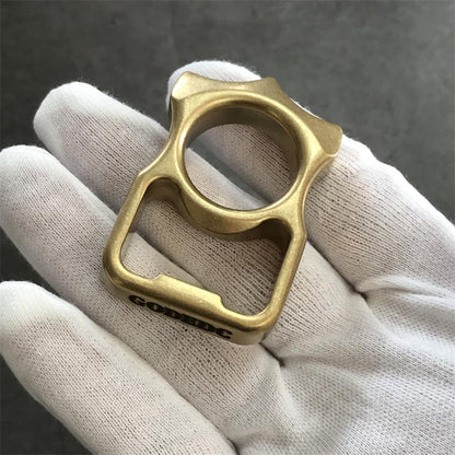 GODEDC Brass Knuckle Duster Bottle Opening EDC Tools