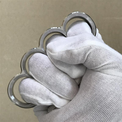 Solid Steel Knuckle Duster Broken Window Self-defense EDC Tool