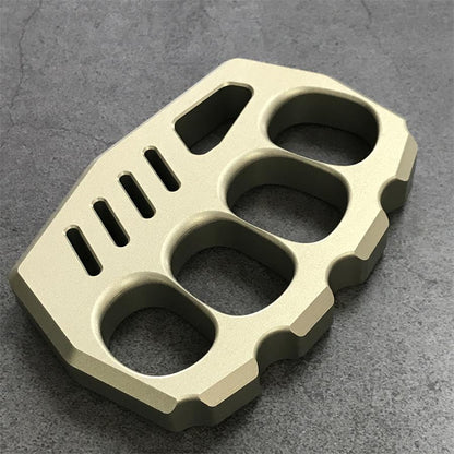 Aviation aluminium knuckle dusters angled view