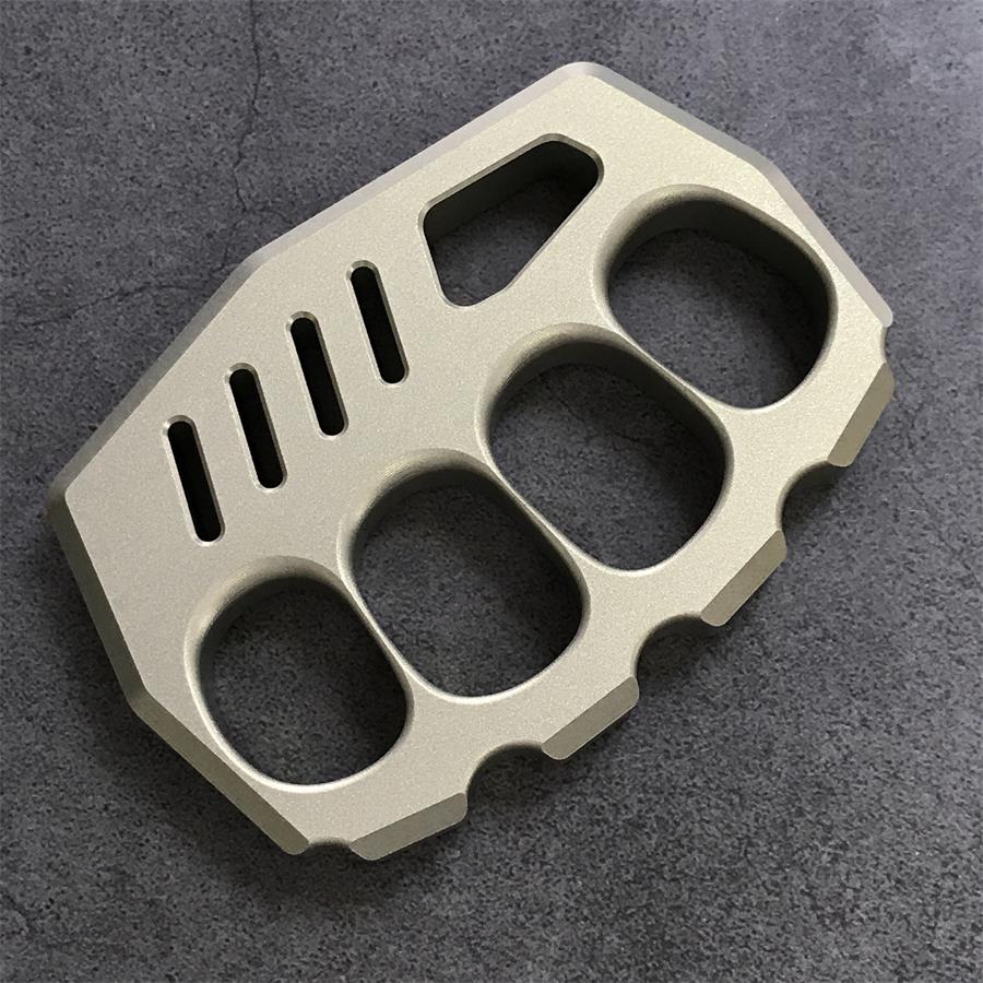 Aviation aluminium knuckle dusters angled view