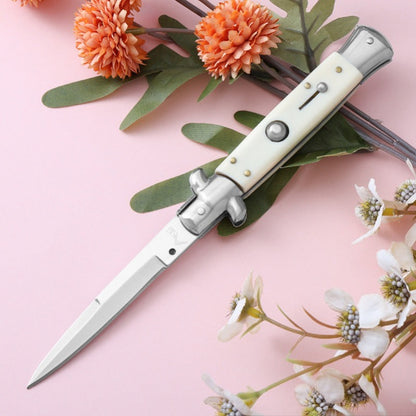 Side Jump AKC Folding Knife Resin Painted Wood Pocket Knives