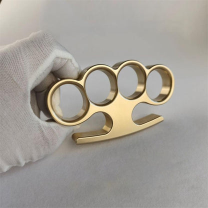 Solid Brass Knuckle Duster Broken Window Self-defence EDC Tool