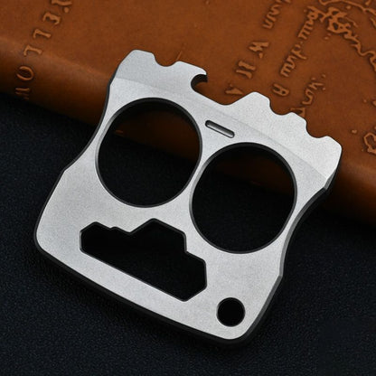Multifunctional Titanium Knuckle Duster Smiley Face Bottle Opener