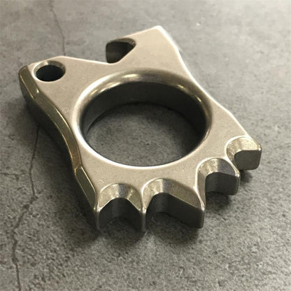 Titanium Hedgehog Open Bottle Knuckle Duster