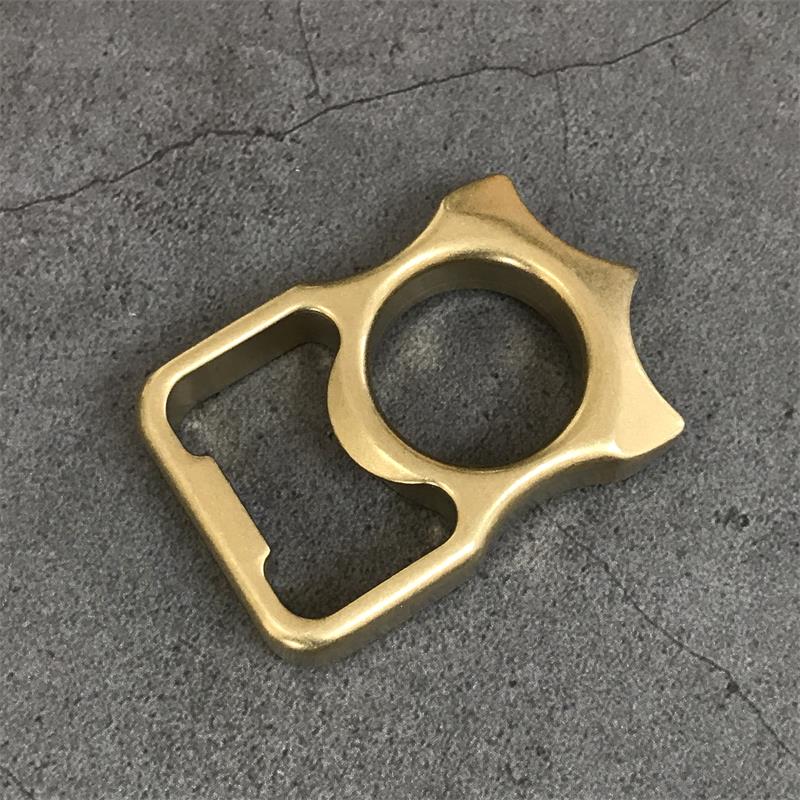 GODEDC Brass Knuckle Duster Bottle Opening EDC Tools