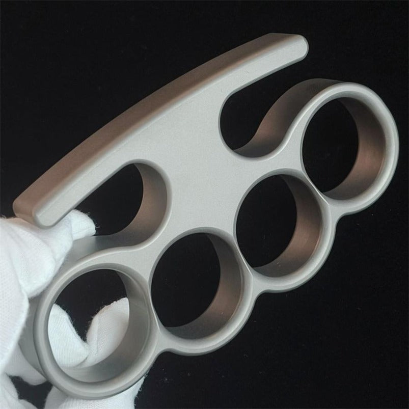 Solid TC21 Titanium Knuckle Duster Broken Window Self-defence EDC Tool