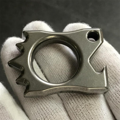 Titanium Hedgehog Open Bottle Knuckle Duster